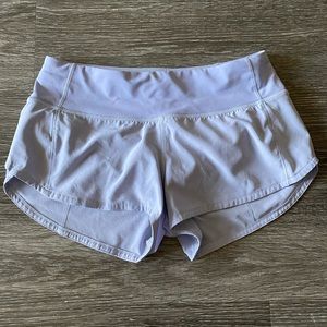 Lilac Lululemon Speed Short Sz 2